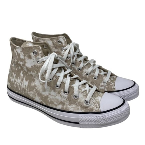 Converse Ctas High Top Shoes Men’s Size White Beach Stone Canvas Skate A06003C - Picture 10 of 11
